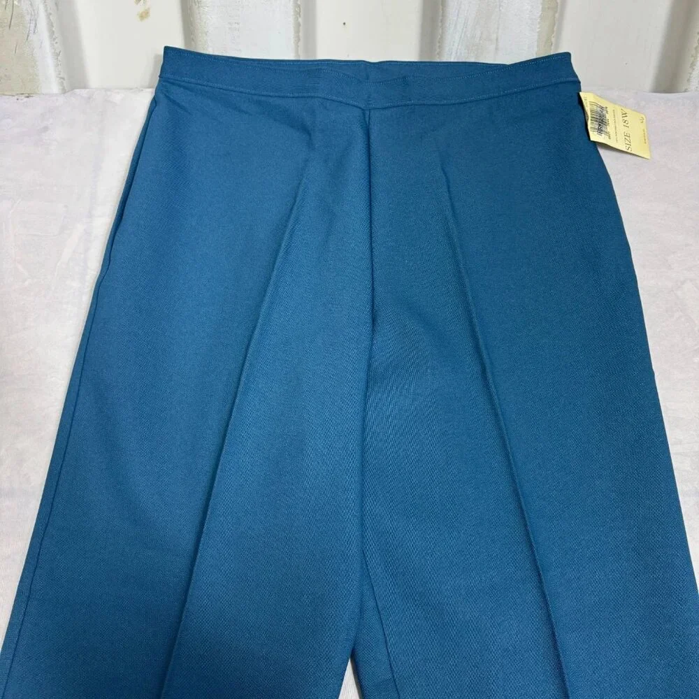 Bend Over By Levi Strauss & Co. Dress Pants Womens Blue Pull On USA Made 18W NWT - Picture 3 of 16